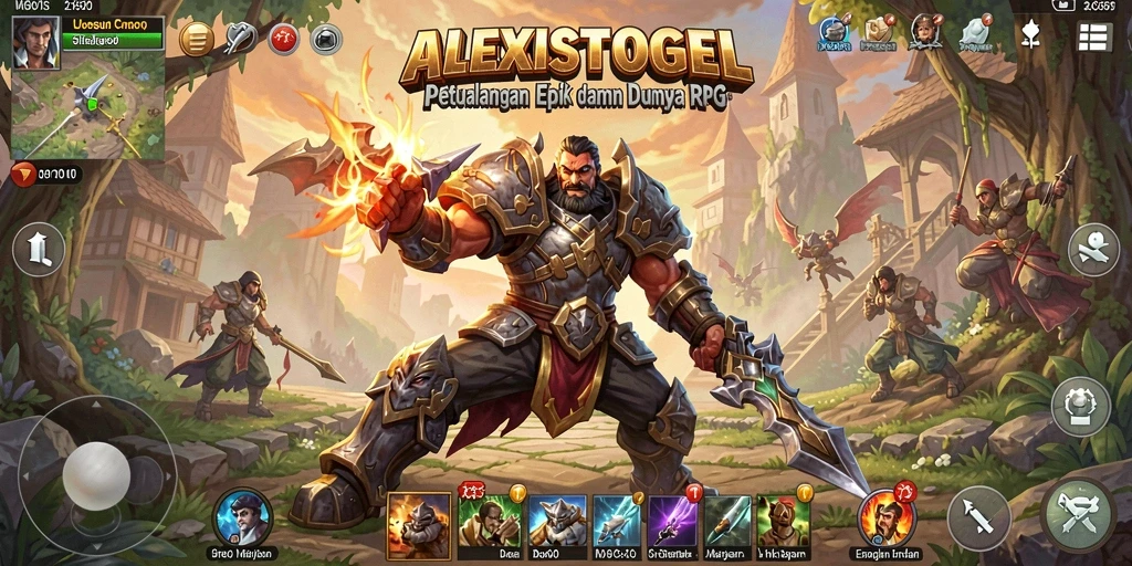 Tampilan gameplay ALEXISTOGEL yang menarik dan interaktif.