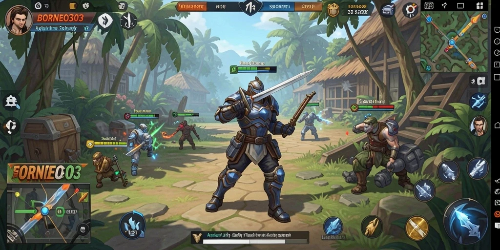 Screenshot BORNEO303 menampilkan antarmuka aplikasi Utility yang intuitif.