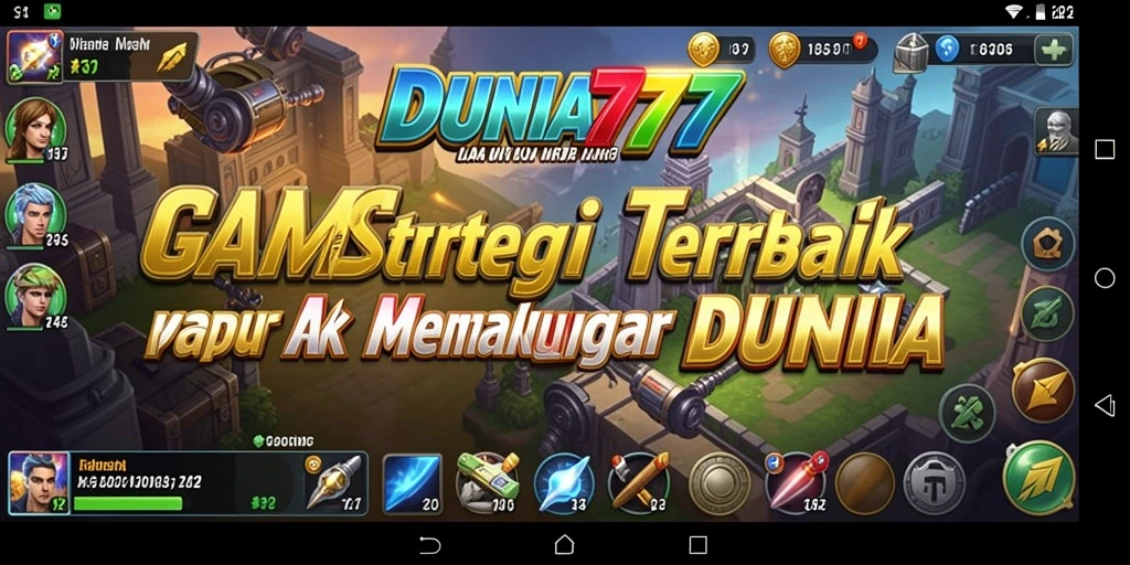 Tampilan gameplay yang menegangkan dalam DUNIA777 dengan strategi yang mendalam.