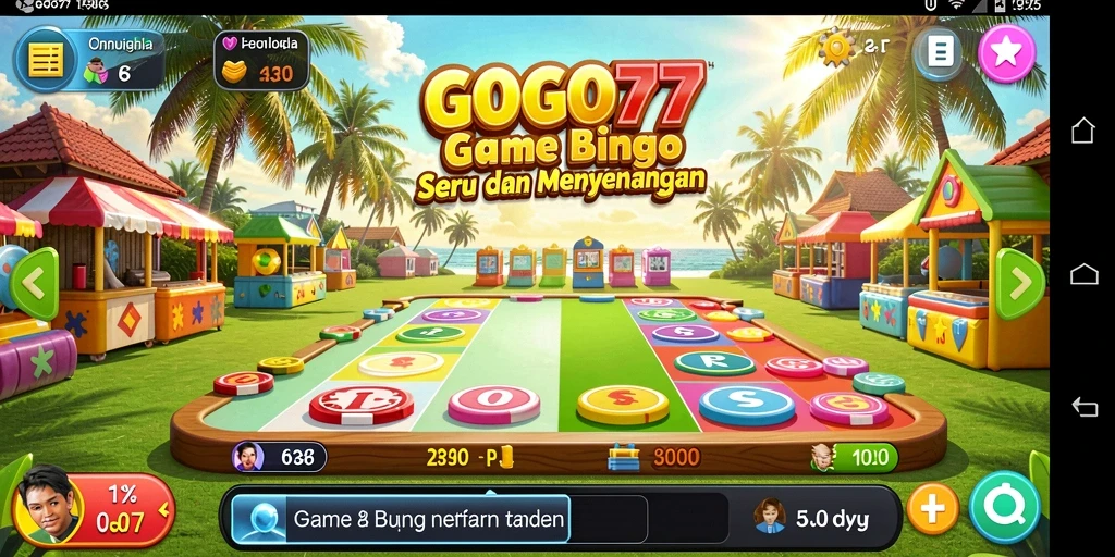 Tampilan menarik dari gameplay Bingo di GOGO77 dengan berbagai tema.