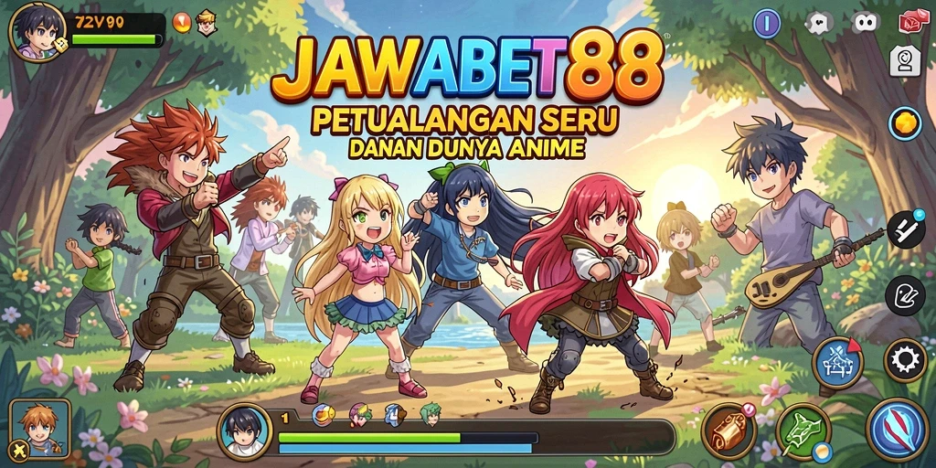 Tampilan gameplay JAWABET88 yang penuh aksi dan warna.