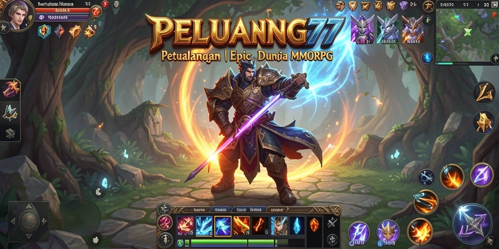 Screenshot gameplay PELUANG77 menampilkan pertarungan seru dan interaksi antar pemain.