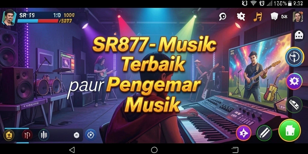 Tampilan gameplay SR877 yang menarik dengan berbagai pilihan lagu.